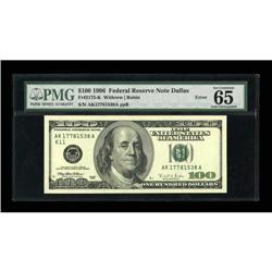 Fr. 2175-K $100 1996 Federal Reserve Note. PMG