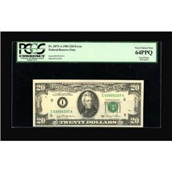 Fr. 2073-A $20 1981 Federal Reserve Note. PCGS