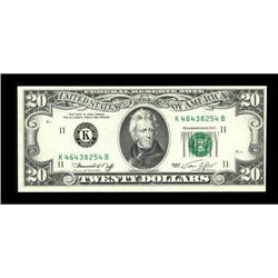 Fr. 2071-K $20/$10 1974 Federal Reserve Note.