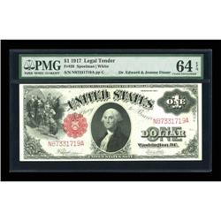 Fr. 39 $1 1917 Legal Tender PMG Choice