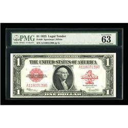 Fr. 40 $1 1923 Legal Tender PMG Choice
