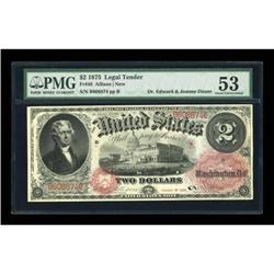 Fr. 46 $2 1875 Legal Tender PMG About