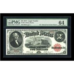 Fr. 58 $2 1917 Legal Tender PMG Choice