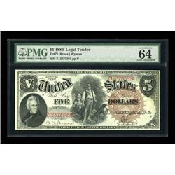 Fr. 72 $5 1880 Legal Tender PMG Choice