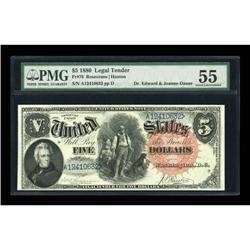 Fr. 76 $5 1880 Legal Tender PMG About