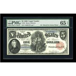 Fr. 81 $5 1880 Legal Tender PMG Gem Uncirculated