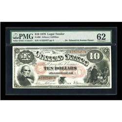 Fr. 99 $10 1878 Legal Tender PMG Uncirculated