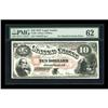 Image 1 : Fr. 99 $10 1878 Legal Tender PMG Uncirculated