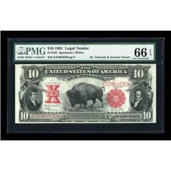 Fr. 122 $10 1901 Legal Tender PMG Gem