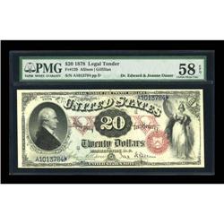 Fr. 129 $20 1878 Legal Tender PMG Choice About