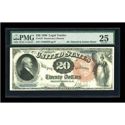 Fr. 137 $20 1880 Legal Tender PMG Very Fine 25.