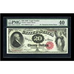 Fr. 146 $20 1880 Legal Tender PMG Extremely Fine