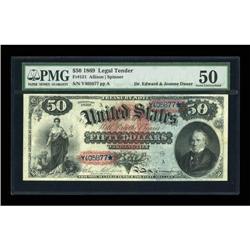Fr. 151 $50 1869 Legal Tender PMG About