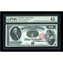 Fr. 164 $50 1880 Legal Tender PMG Choice