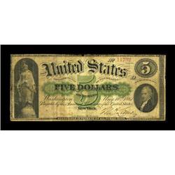 Fr. 1 $5 1861 Demand Note Good-Very Good.