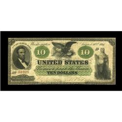 Fr. 8 $10 1861 Demand Note Very Good.