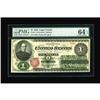 Image 1 : Fr. 16 $1 1862 Legal Tender PMG Choice