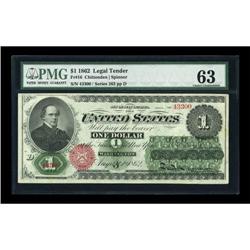 Fr. 16 $1 1862 Legal Tender PMG Choice