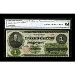 Fr. 17a $1 1862 Legal Tender CGA Choice