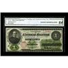 Image 1 : Fr. 17a $1 1862 Legal Tender CGA Choice