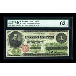 Fr. 17a $1 1862 Legal Tender PMG Choice