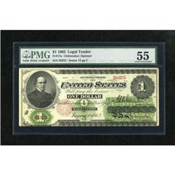 Fr. 17a $1 1862 Legal Tender PMG About