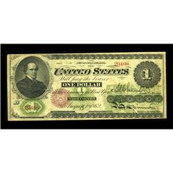 Fr. 17a $1 1862 Legal Tender Fine-Very Fine.