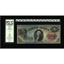Fr. 18 $1 1869 Legal Tender Mismatched Serial