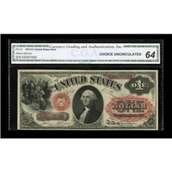 Fr. 19 $1 1874 Legal Tender CGA Choice
