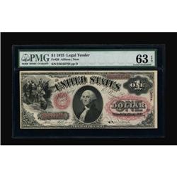 Fr. 20 $1 1875 Legal Tender PMG Choice