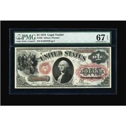 Fr. 26 $1 1875 Legal Tender PMG Superb Gem Unc