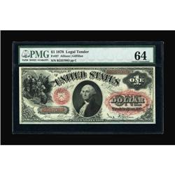 Fr. 27 $1 1878 Legal Tender PMG Choice