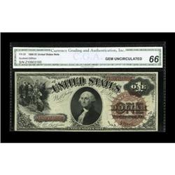 Fr. 28 $1 1880 Legal Tender CGA Gem Uncirculated