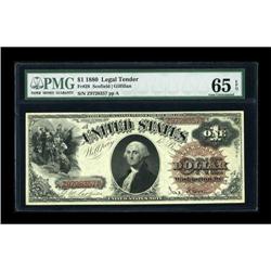 Fr. 28 $1 1880 Legal Tender PMG Gem Uncirculated