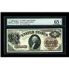 Image 1 : Fr. 28 $1 1880 Legal Tender PMG Gem Uncirculated