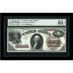 Fr. 29 $1 1880 Legal Tender PMG Gem Uncirculated