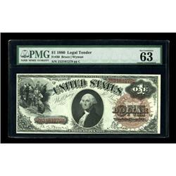 Fr. 30 $1 1880 Legal Tender PMG Choice