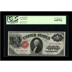 Fr. 36 $1 1917 Legal Tender PCGS Very Choice New