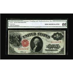 Fr. 37 $1 1917 Legal Tender CGA Gem Uncirculated