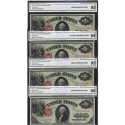 A Cut Sheet Fr. 37 $1 1917 Legal Tender Notes