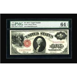 Fr. 37 $1 1917 Legal Tender PMG Choice