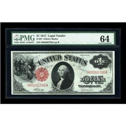 Fr. 37 $1 1917 Legal Tender PMG Choice