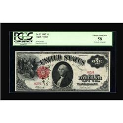 Fr. 37 $1 1917 Legal Tender PCGS Choice About
