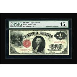 Fr. 37a $1 1917 Legal Tender PMG Choice
