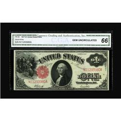 Fr. 38 $1 1917 Legal Tender CGA Gem Uncirculated