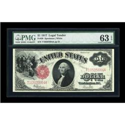 Fr. 39 $1 1917 Legal Tender PMG Choice