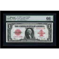 Fr. 40 $1 1923 Legal Tender PMG Gem Uncirculated