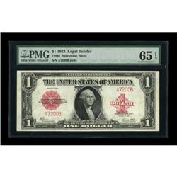 Fr. 40 $1 1923 Legal Tender PMG Gem Uncirculated