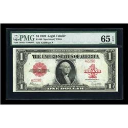 Fr. 40 $1 1923 Legal Tender PMG Gem Uncirculated