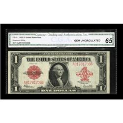 Fr. 40 $1 1923 Legal Tender CGA Gem Uncirculated